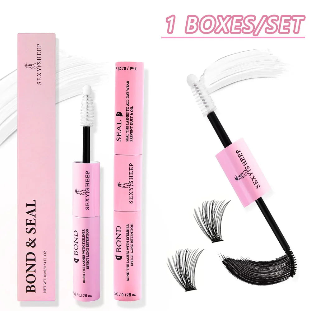 48H Eyelash Glue and Seal for Clusters – Strong Hold, Long-Lasting Adhesive for Lash Extensions