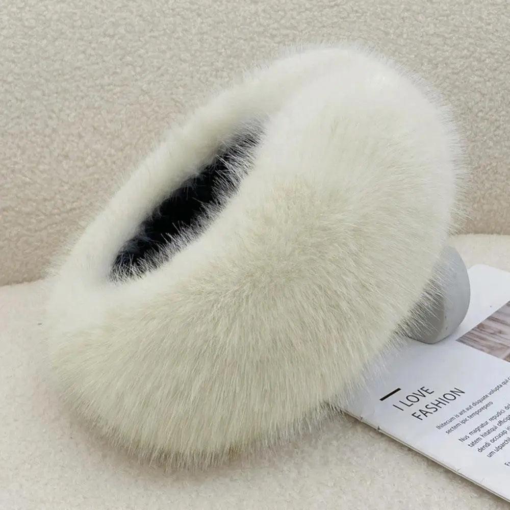 Winter Faux Fur Bucket Hat for Women – Fluffy Thick Plush Fisherman Hat, Coldproof & Windproof Skiing Fashion Panama Cap