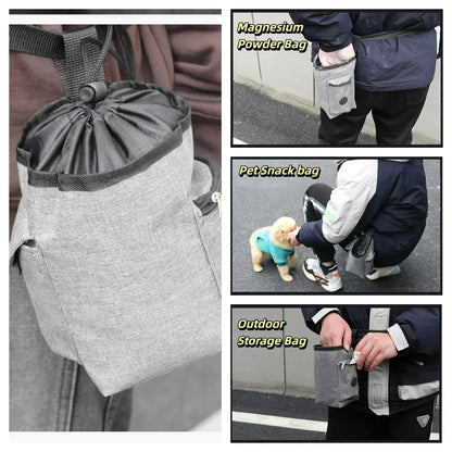 Adjustable Drawstring Chalk Bag - Climbing & Weightlifting Magnesium Powder Pouch with Outdoor Storage Waist Bag