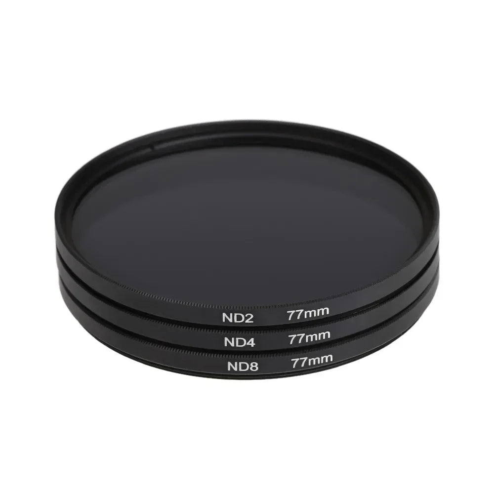 Lightdow 3 in 1 Lens Filter Kit - ND2, ND4, ND8 Filters, 49mm-82mm Sizes for Nikon, Sony, Pentax, Canon Cameras