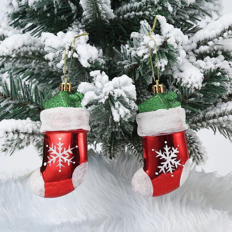 Christmas Tree Hanging Ornament – Red & White Candy Cane Pendant for Xmas, Home Decor & New Year 2024