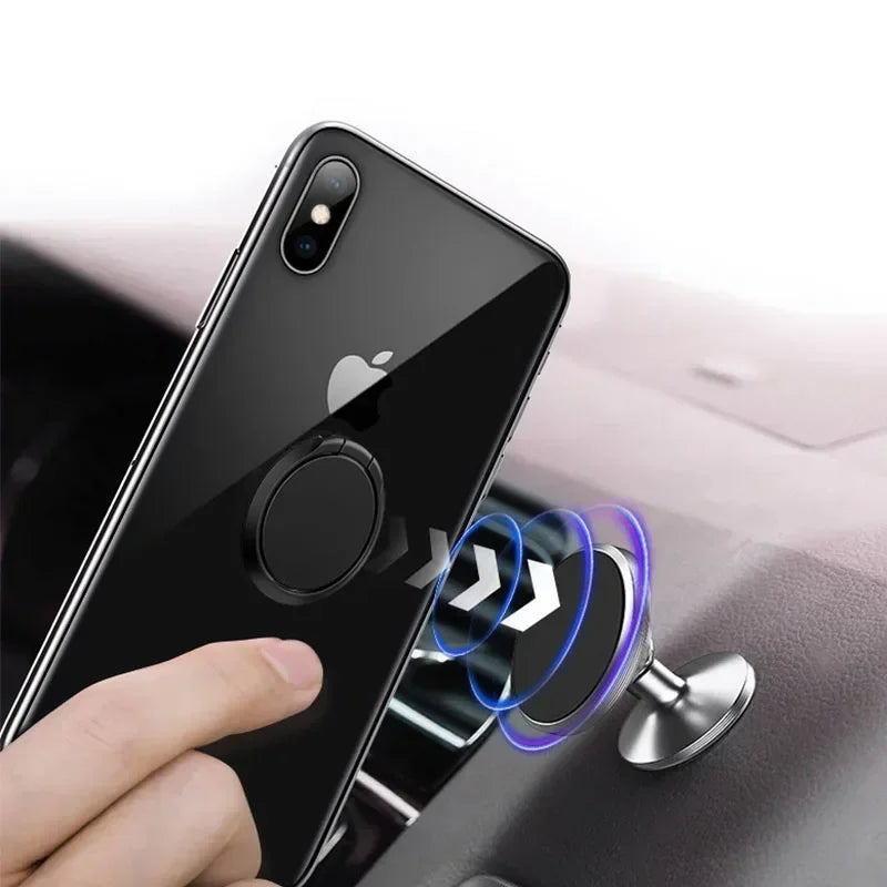 Cell Phone Ring Holder: 360 Degree Rotation Universal Finger Grip, Compatible with iPhone and Tablets