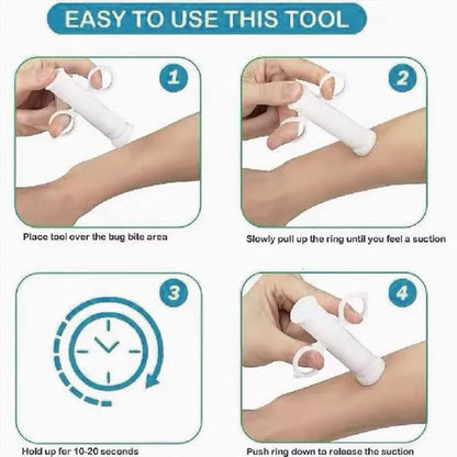 Bug Bite Suction Tool - Venom Extractor for Itch & Swelling Relief, Bite and Sting First Aid for Hiking & Outdoor Use