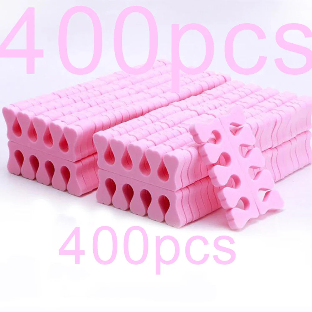 50 Pairs Soft Toe Separators – Flexible Heart Shape Nail Art & Pedicure Tools for Manicure Practice & Foot Care Support