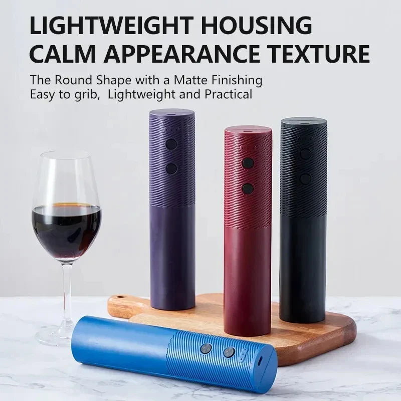 Electric Wine Bottle Opener – Automatic Rechargeable Red Wine Corkscrew with One-Click Operation, Kitchen Wine Tool
