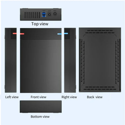 3.5 Inch HDD Case USB 3.0 to SATA External Hard Drive Enclosure | Supports Up to 10TB