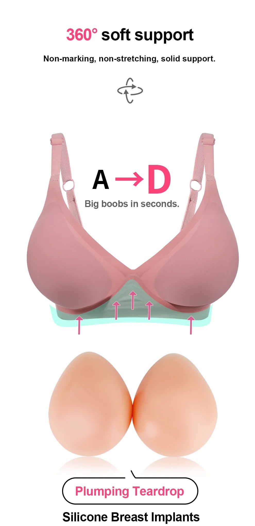 LERVANLA Silicone Fake Chest Pads – Small to Super Large Female Breast Enhancer for Underwear & Display