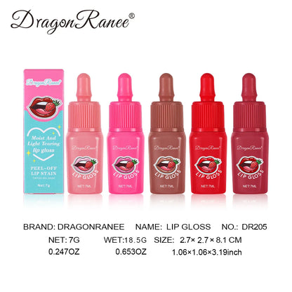 Peel-Off Lip Gloss - Velvet Matte Moisturizing Waterproof Long-Lasting Non-Fading Lip Color for Everyday Wear