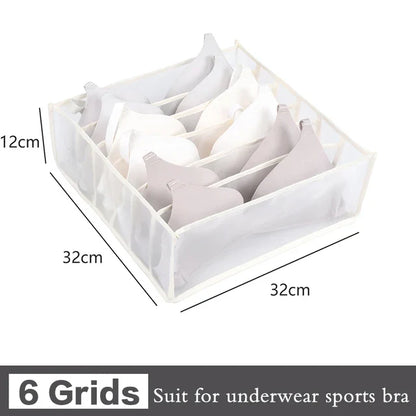 Foldable Closet Organizer for Underwear & Socks — Home Cabinet Divider and Clothes Storage Drawer Box
