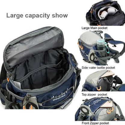 Outdoor Sports Waist Bag – Cycling, Camping, Climbing, and Hiking Men’s Backpack, Shoulder and Running Fanny Pack with Water Bottle Holder