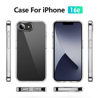 Clear Case for iPhone 16e - Transparent Protective Phone Cover