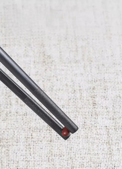 Reusable Black Alloy Chinese Chopsticks – Food Grade, Safe Bamboo, High-Temperature Sterilizable Sushi Sticks