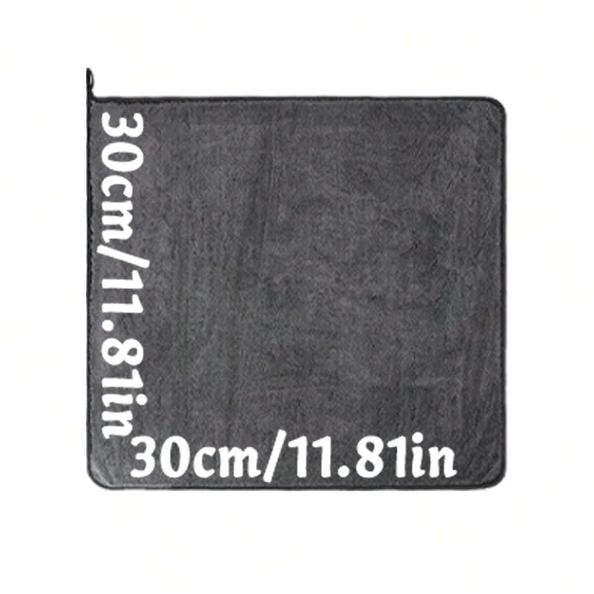 Dark Gray Car Microfiber Towel - Oversized Ultra Absorbent Cleaning Cloth for Car Wash & Detailing