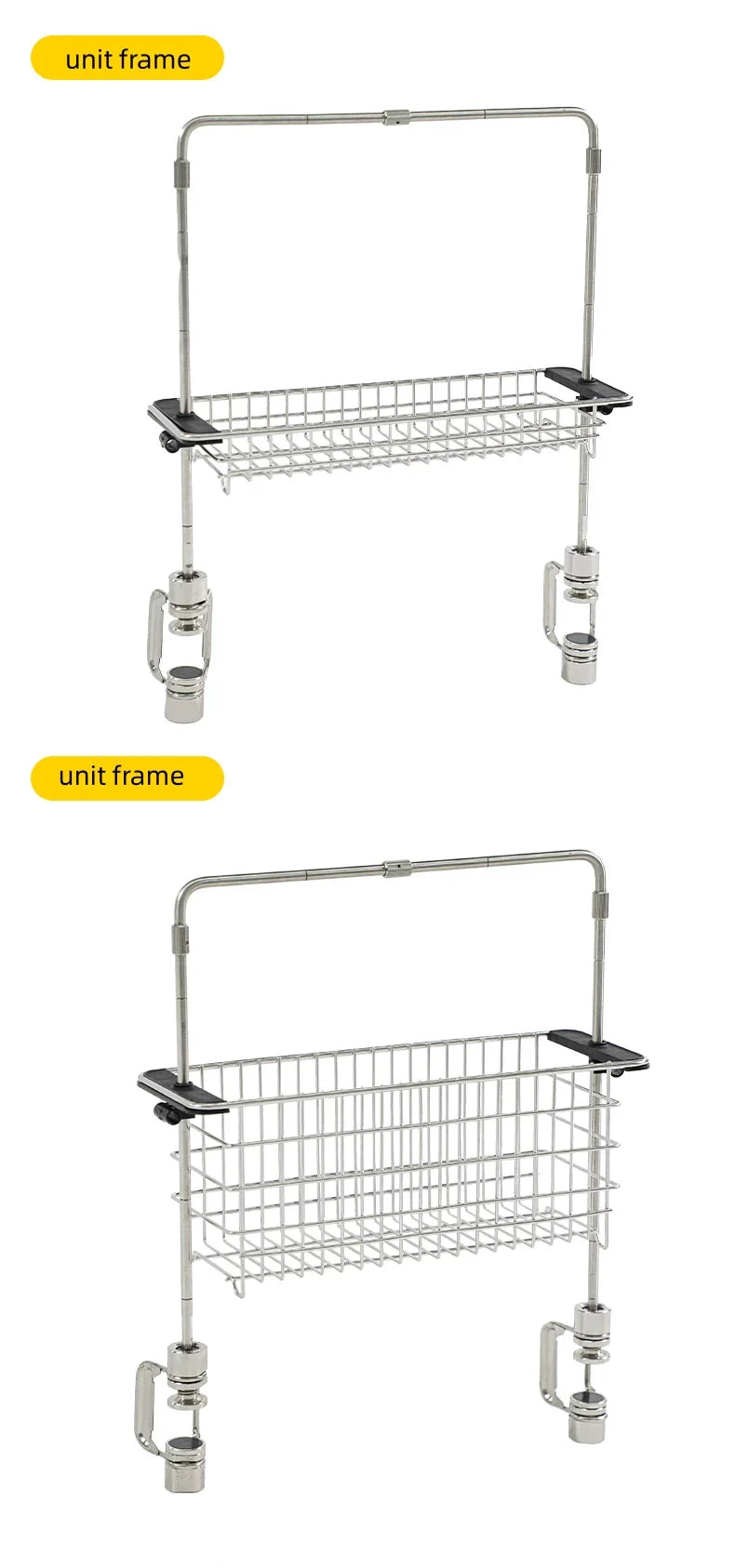 Outdoor Portable IGT Table Light Pole Bracket – Stainless Steel Camping Desktop Accessory