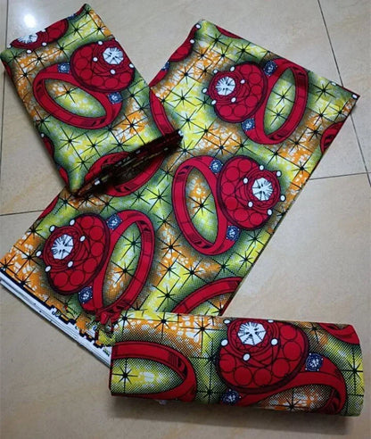 African Ankara Wax Print Fabric - 100% Cotton Batik Patchwork Sewing Material for Dresses & Crafts