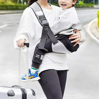 Front Carry Baby Carrier Sling - Adjustable Shoulder Straps Soft Anti-Slip Newborn Carrying Wrap