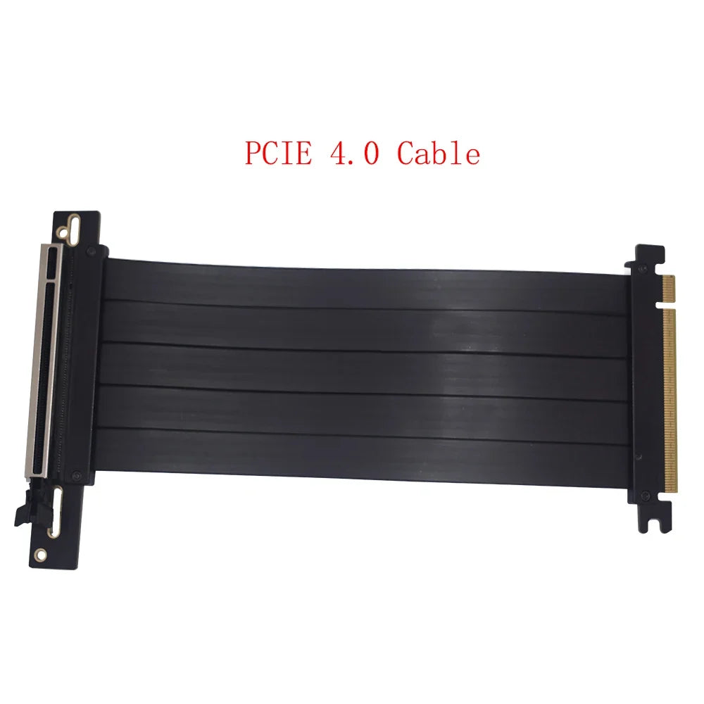 TISHRIC PCIe X16 Extension Cable - Shielded PCIe 4.0/3.0 Graphics Card Riser Cord