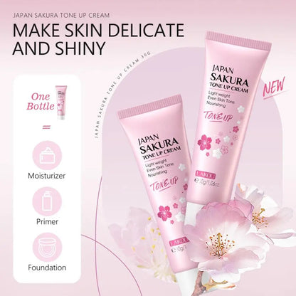 6pcs Sakura Skin Care Set – Face Cream, Serum, Toner, Cleanser, Sunscreen & Eye Cream, Complete Facial Care Gift Box