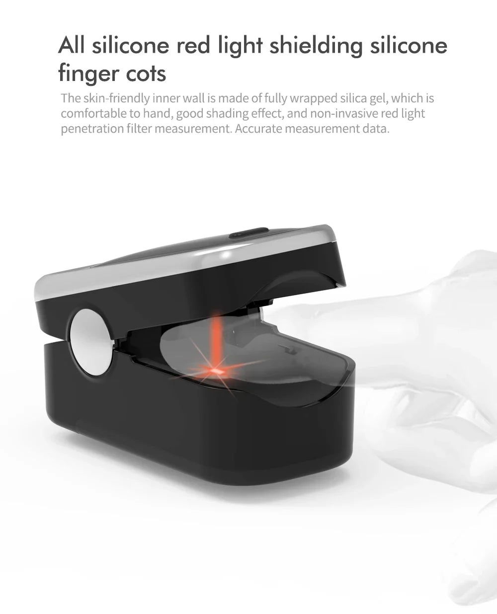 KIUZOU Finger Pulse Oximeter – SPO2, PR, PI, RR Blood Oxygen Monitor with OLED Display