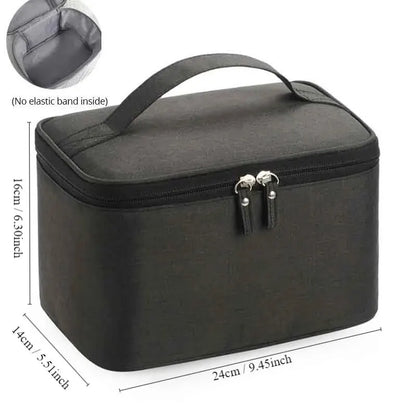 Men’s Business Travel Toiletry Bag – Double-Layer Large Capacity Cosmetic & Storage Handbag, Oxford Cloth