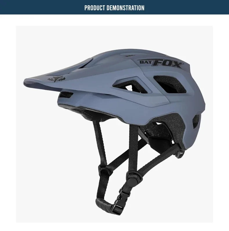 BATFOX Ultralight Bike Helmet – Molded Mountain & Road Helmet for Men, DH AM Cycling Equipment, Casco Ciclismo Bicicleta