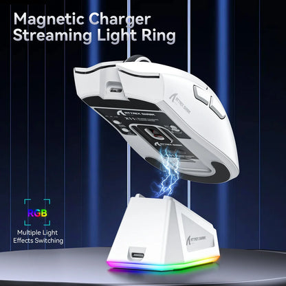 Attack Shark X11 Tri-Mode Wireless Gaming Mouse – 2.4GHz/Wired/Bluetooth PAW3311 22000DPI RGB PC Mouse 400IPS