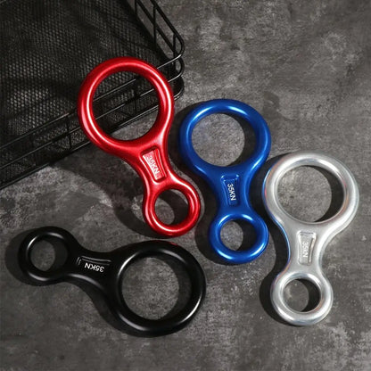 35KN Rock Climbing Descender – Figure 8 Rope Device for Downhill & Climbing Gear Equipment