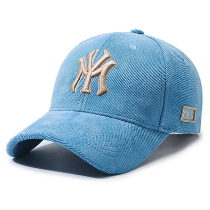 Embroidered Letter Baseball Cap - Adjustable Unisex Casual Duck Bill Sun Hat for Men & Women