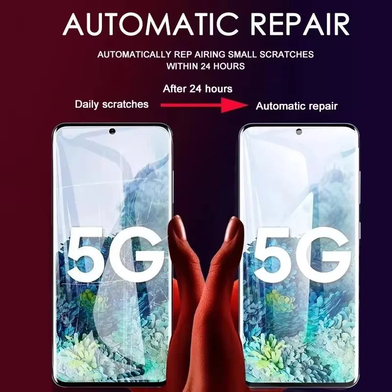 5PCS Hydrogel Screen Protector – Compatible with Samsung Galaxy S8-S24 Ultra & Note 9-20 Plus