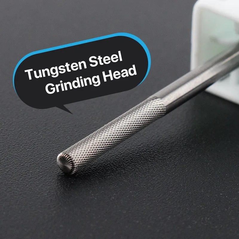 Tungsten Steel Professional Nail Drill Bit - Gel Polish Remover, Cuticle Cleaner & Burr File for Electric Nail Machine