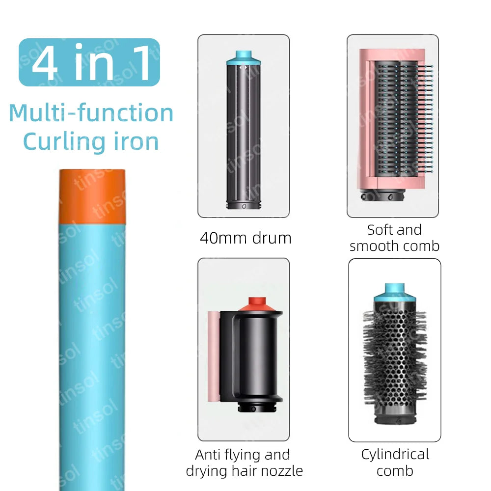 6-in-1 High-Speed Hair Styler - 110,000 RPM Ionic Hair Dryer & Automatic Curling Set