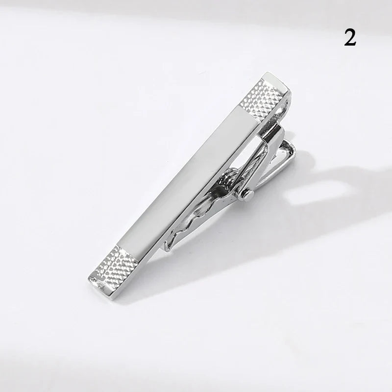 Men’s Fashion Tie Clip Pin - Metal Necktie Bar for Business, Wedding & Party Suit Accessories Gift