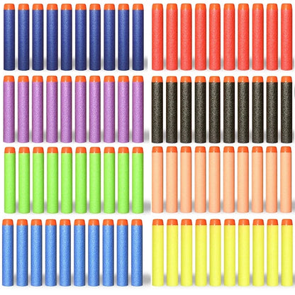 100/50PCS 7.2cm Foam Refill Darts for Nerf N-Strike Elite Blasters – Soft Bullet Toy Gun Accessories for Kids