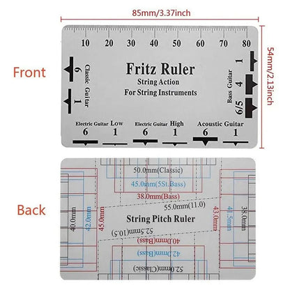 Miwayer Guitar Neck Notched Straight Edge — Luthier Tool with String Action Ruler Gauge for Gibson & Fender Electric Guitars