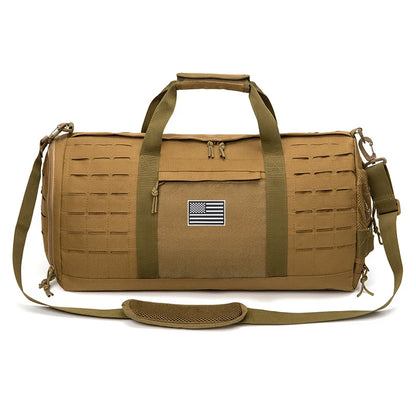 40L Tactical Sports & Gym Duffle Bag – Men’s Fitness, Travel, Basketball & Outdoor Weekender Bag with Shoe Compartment
