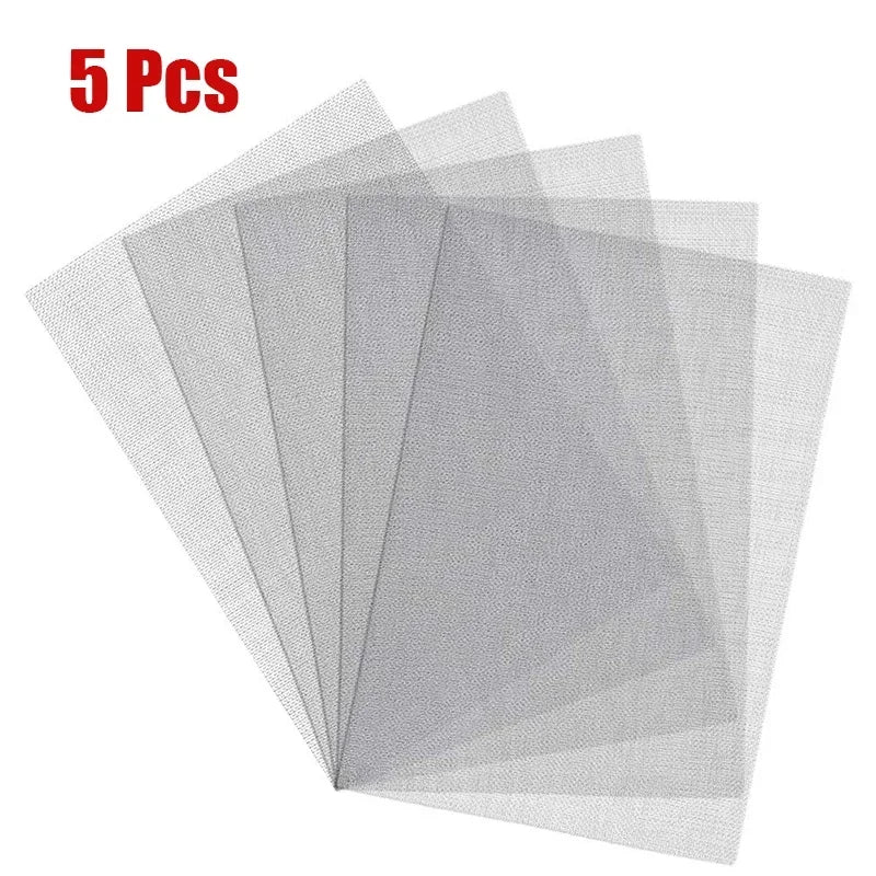 Stainless Steel Bumper Repair Mesh - Plastic Crack Welding Net for Car Body Vents and Auto Repair Tools 1-5PCS