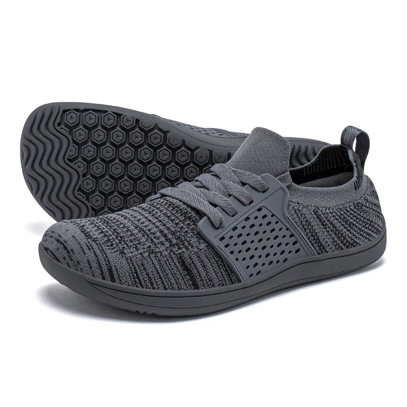HOBIBEAR Wide Toe Barefoot Shoes – Minimalist Walking Sneakers for Men & Women, Zero Drop Sole, Breathable Mesh