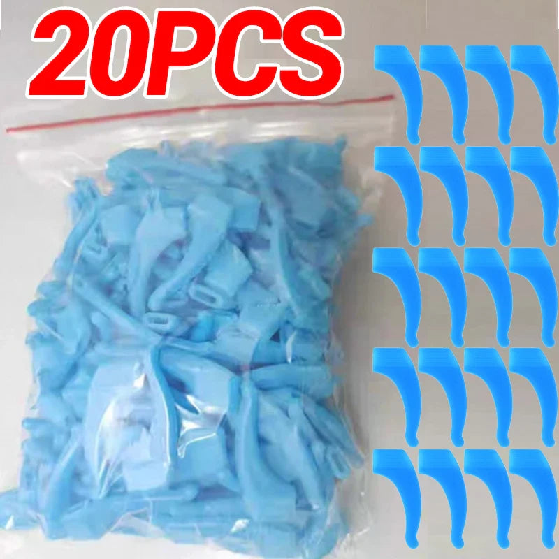 Anti-Slip Silicone Ear Hooks for Glasses | Elastic Eyewear Grip, Temple Holder & Fastener Accessories