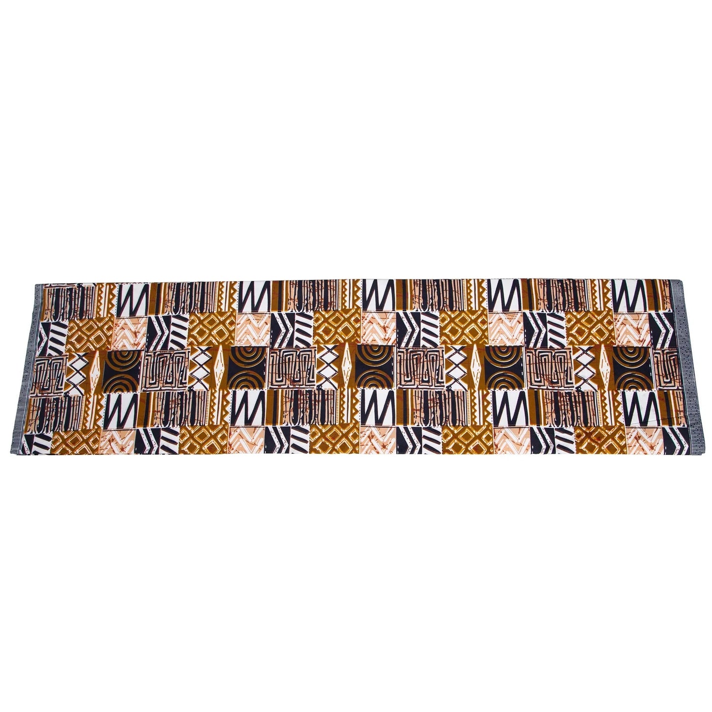 African Wax Kente Print Fabric - 3/6 Yard 100% Polyester Party Dress Material