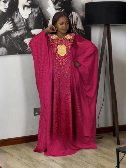 Women’s African Dashiki Ankara Maxi Dress - Traditional Gown, Abaya, Kaftan & Robe Outfit
