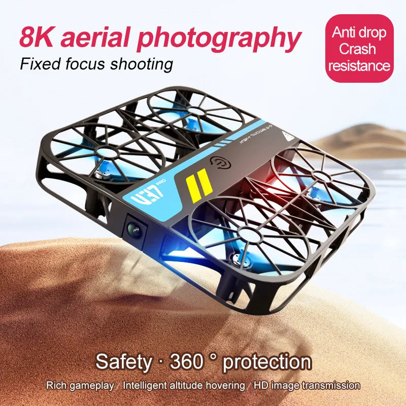 4DRC V37 Mini 8K Drone – Portable 4K HD WiFi FPV Quadcopter with Camera, RC Helicopter Toy & Family Gift
