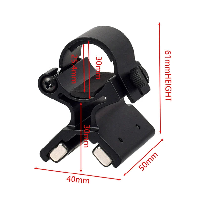 Magnetic Scope Mount Bracket - Strong X Holder for Flashlights, Lasers & Outdoor Accessories