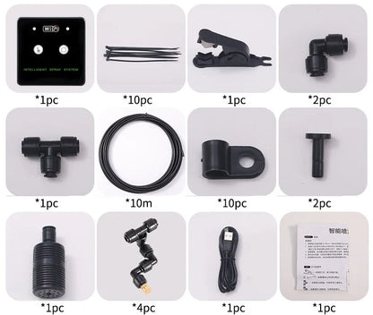 WiFi Automatic Mist Sprayer - Timed Rainforest Irrigation & Reptile Humidifier Spray System