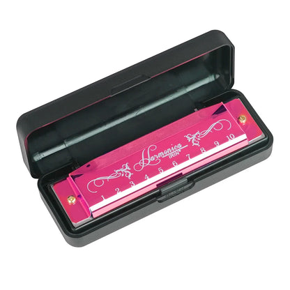 IRIN 10 Hole C Key Harmonica - Colorful Beginner Woodwind Instrument for Music Learning & Performance