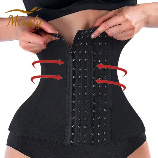 Women’s Slimming Waist Trainer Belt — Tummy Control Body Shaper, Fat Compression Girdle & Firm Corset Shapewear