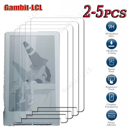 XTEINK X4 E-Book Reader Screen Protector - 9H HD Tempered Glass Magnetic Cover Film 4.3 Inch
