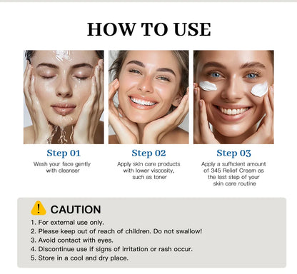 345 Relief Cream – Moisturizing & Soothing Care for Blemish-Free, Nourished Skin