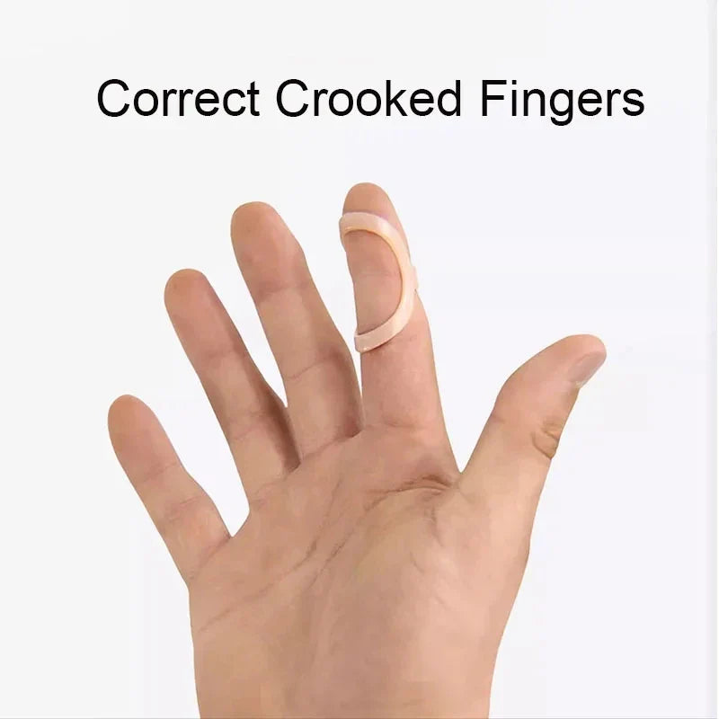 5Pcs Finger Splint Brace — Plastic Joint Support for Fractures, Arthritis, and Finger Correction
