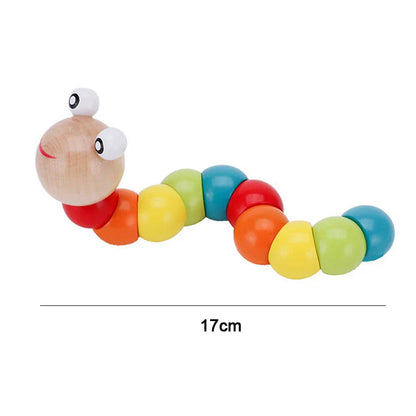 Hot Kids Montessori Wooden Toys – Macaron Blocks Learning Set, Baby Music Rattles & Colorful Educational Blocks