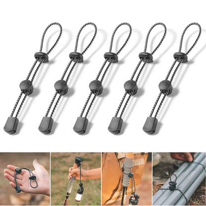 1/2PC Adjustable Elastic Rope — Backpack & Trekking Pole Holder for Hiking, Camping & Mountaineering